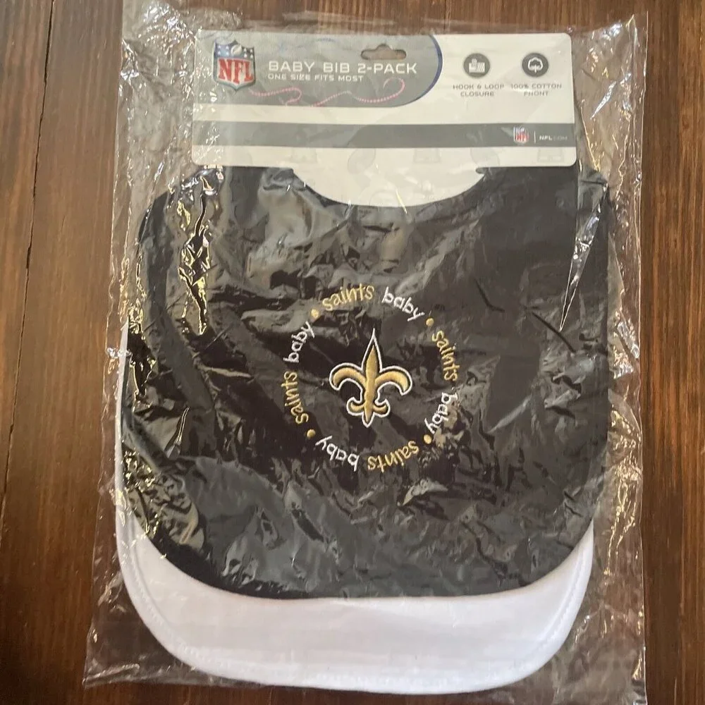 BabyFanatic - New Orleans Saints - Officially Licensed NFL Baby Bibs 2-Pack